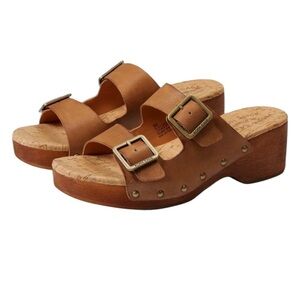 NEW KORK-EASE Saffron Slide Clog Sandal Brown Terra Size 9